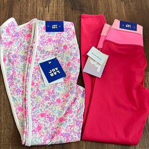 JOY LAB Floral & Pink Leggings Set